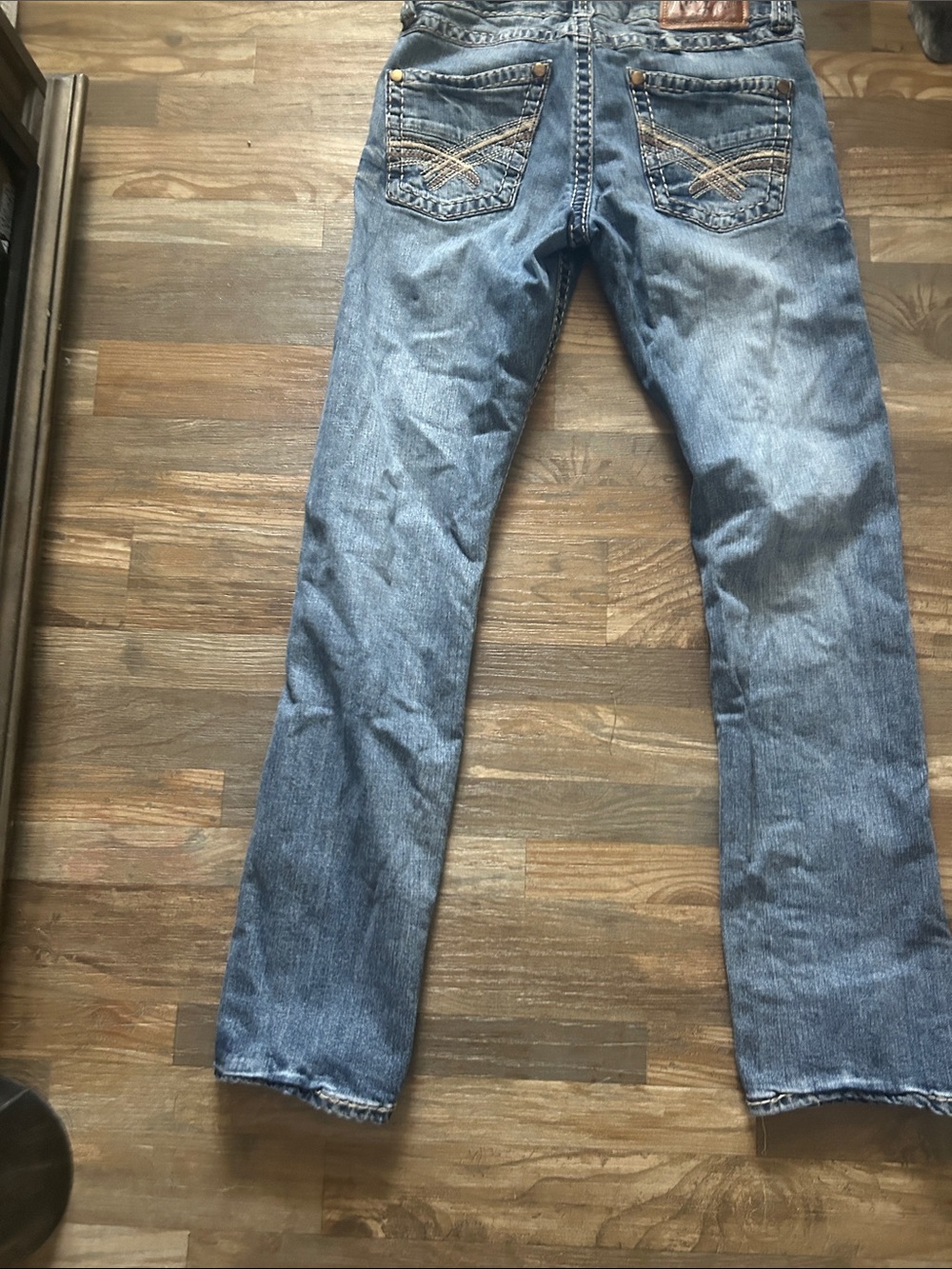 Slim Straight Men’s Jeans in Medium Blue - Picture 6 of 6